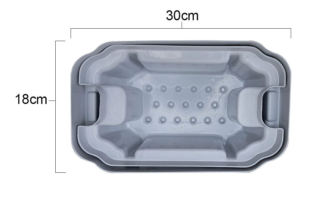 دکوباکس ظروف غوطه وری 3 لیتری 1 اندازه طول و عرض دکوباکس 3 لیتری