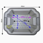 ابعاد دکوباکس 10 لیتری