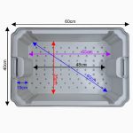ابعاد دکوباکس 30 لیتری